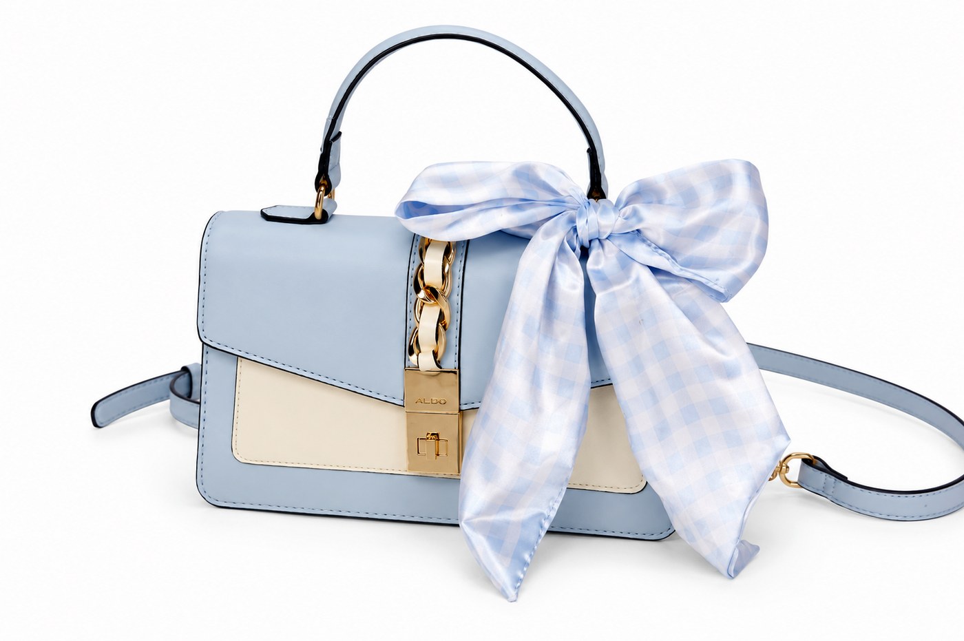 ALDO Bolso Azul con Moño